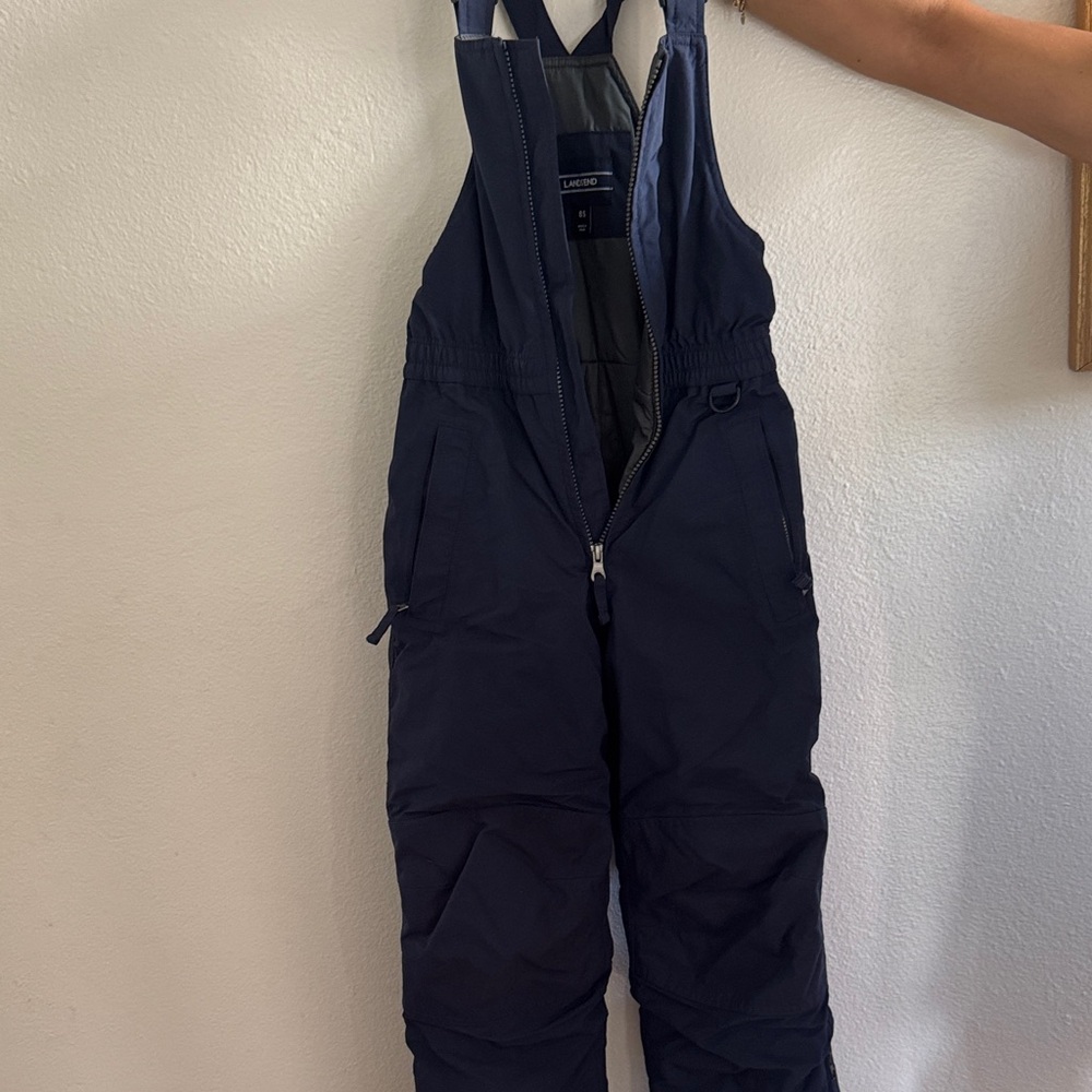 Navy Blue Snow Bib Overalls